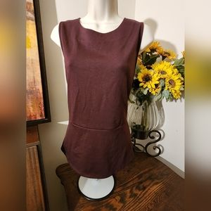 Ann Taylor LOFT Zip Sleeveless Top